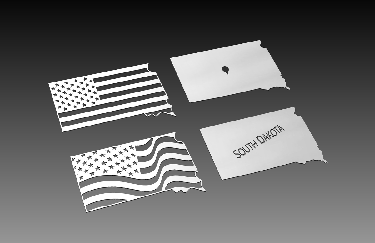 South Dakota Theme - DXF Cut Ready File Collection – Hytek Tools