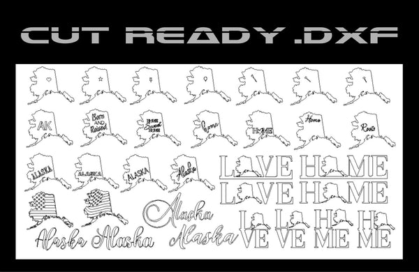 Alaska Theme - Cut Ready DXF File Collection