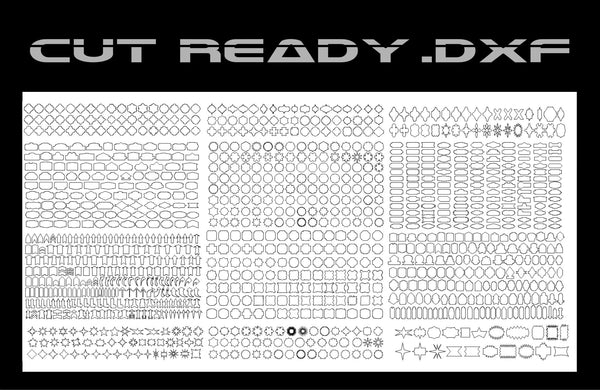 Dxf Ines 1000 Sign Shapes Set - DXF Cut Ready File Collection – Hytek Tools ...