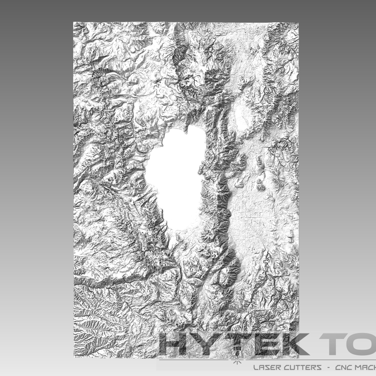 Tahoe Lake Area 3D Map - STL 3D Terrain Model – Hytek Tools - Fiber ...