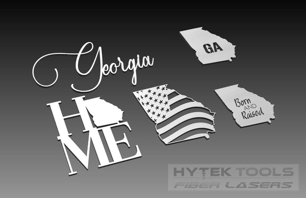 Georgia Theme - Cut Ready DXF File Collection