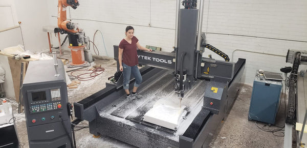 USED: Large Foam 3D Cutter 3 Axis CNC Router - Cut 4'x8'x2' -